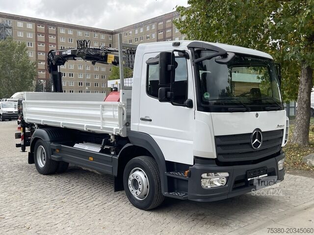 Trīspusējs kravas pašizgāzējs mercedes-benz Atego 1224 Dreiseitenkipper Kran Greifer *Klima*
