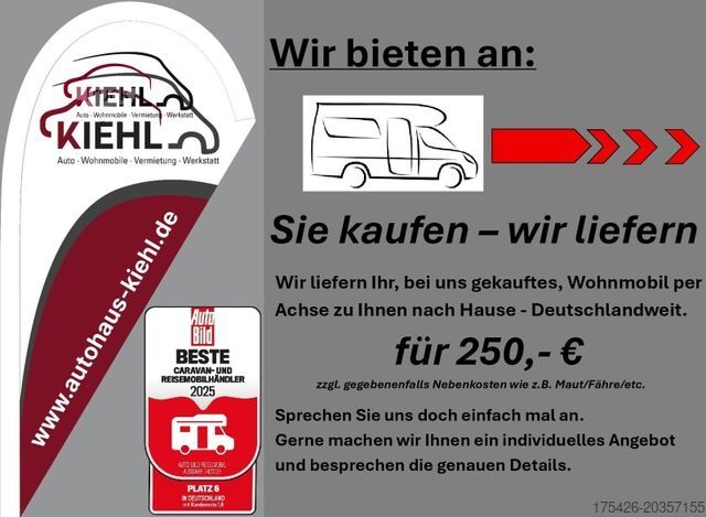 Kastenwagen Wohnmobil / Campervan BÜRSTNER B66 UV 532 Copa *Sondermodell Copa 532*