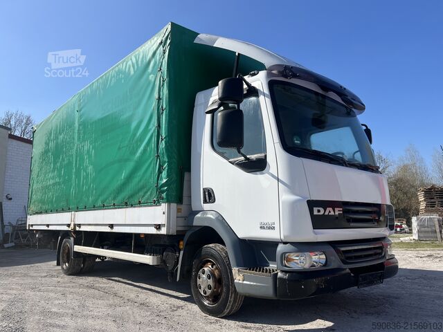 Curtain sider van DAF LF 45.180, Manual, Blatt / Blatt, LBW