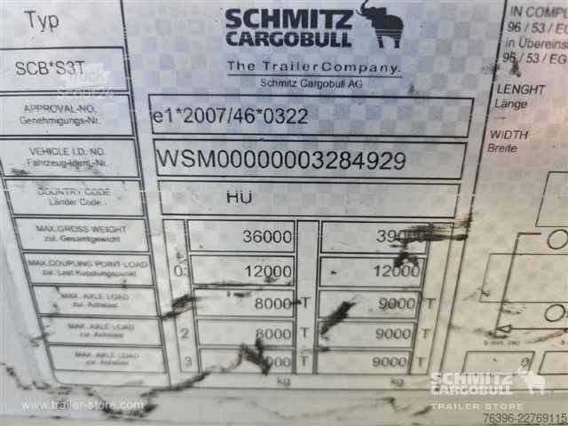 Open oplegger met zeil Schmitz Cargobull Semitrailer Curtainsider Mega