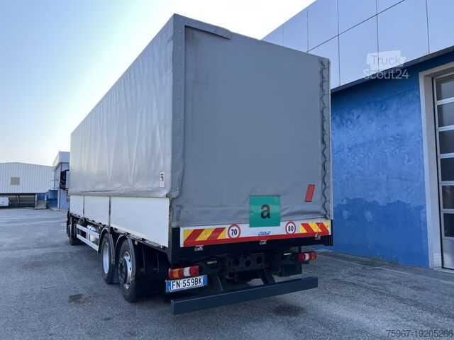 Camión plataforma con toldo Mercedes-Benz Antos 2532
