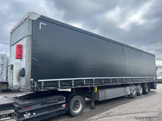Open semitrailer with tarp SCHMITZ SCB S3T, VARIOS, LIFTACHSE, EDSCHA-VERDECK,
