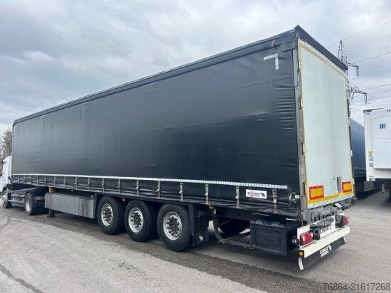 Open semitrailer with tarp SCHMITZ SCB S3T, VARIOS, LIFTACHSE, EDSCHA-VERDECK,