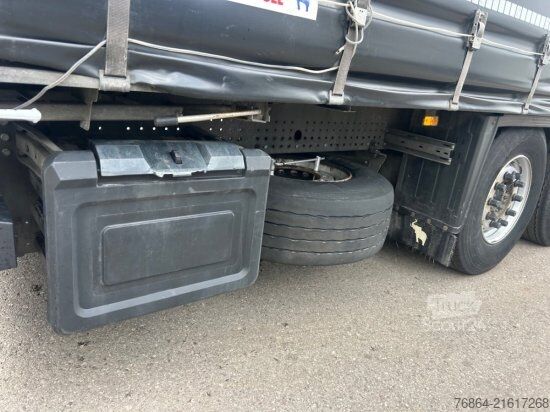 Open semitrailer with tarp SCHMITZ SCB S3T, VARIOS, LIFTACHSE, EDSCHA-VERDECK,