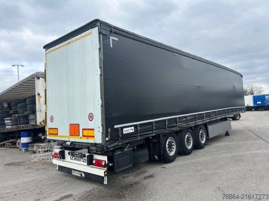 Open semitrailer with tarp SCHMITZ SCB S3T, VARIOS, LIFTACHSE, EDSCHA-VERDECK,