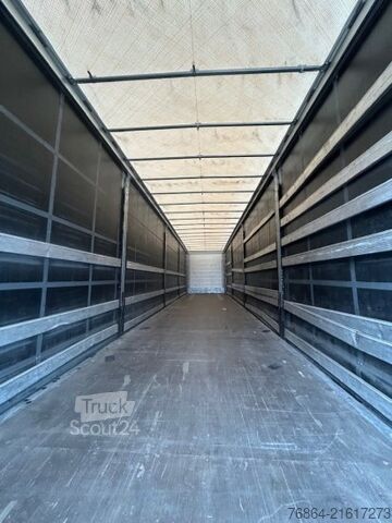 Open semitrailer with tarp SCHMITZ SCB S3T, VARIOS, LIFTACHSE, EDSCHA-VERDECK,