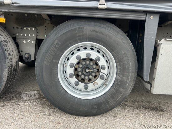 Open semitrailer with tarp SCHMITZ SCB S3T, VARIOS, LIFTACHSE, EDSCHA-VERDECK,