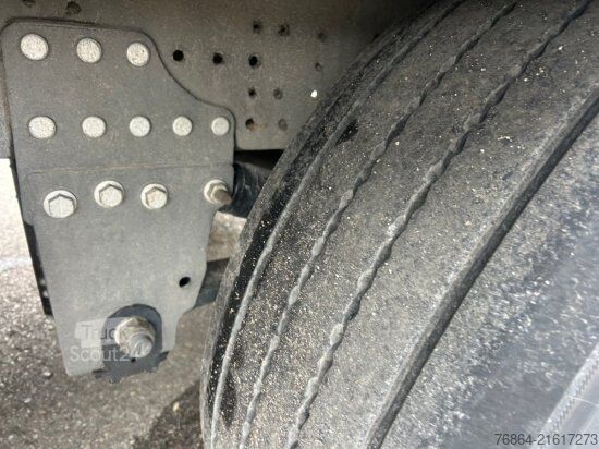 Open semitrailer with tarp SCHMITZ SCB S3T, VARIOS, LIFTACHSE, EDSCHA-VERDECK,