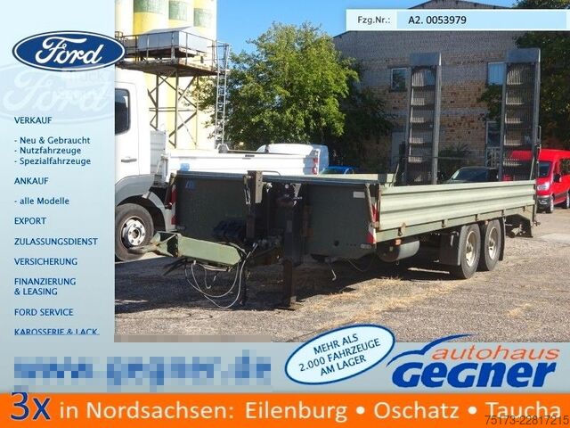 Tieflader Anhänger MÜLLER-MITTELTAL ETÜ-TA 11,0 Tandem-Tieflader 11to Rampen