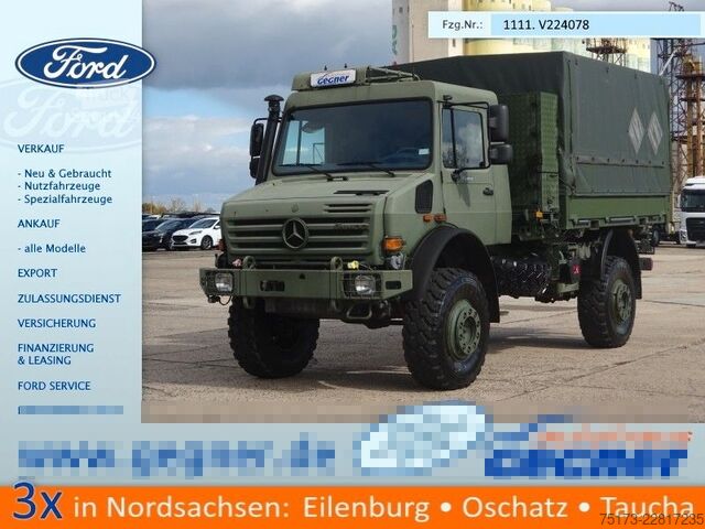 Valníkový nákladní automobil s plachtou UNIMOG U 5000 Pritsche Plane 218PS Autm. 4x4
