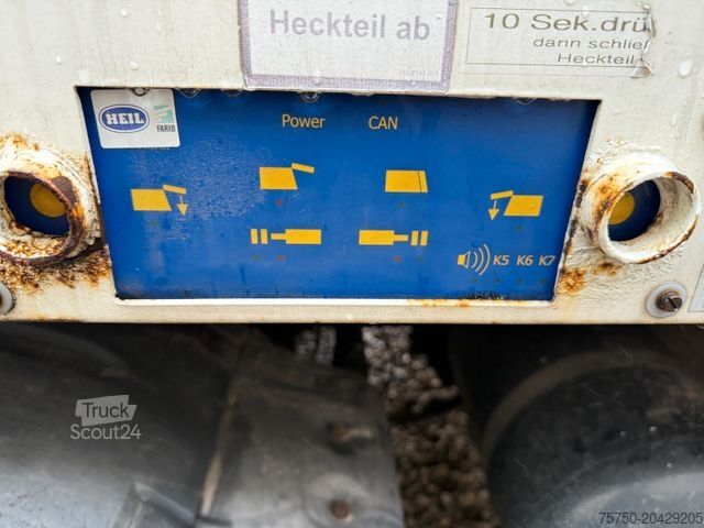 Garbage truck MAN TGS 32.360 8x2 Frontlader HEIL EHP