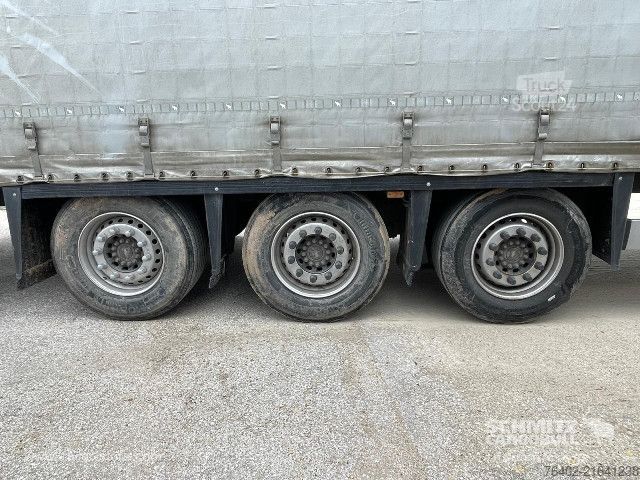 Open semitrailer with tarp Schmitz Cargobull Semitrailer Curtainsider Mega