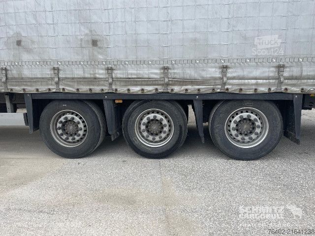 Open semitrailer with tarp Schmitz Cargobull Semitrailer Curtainsider Mega