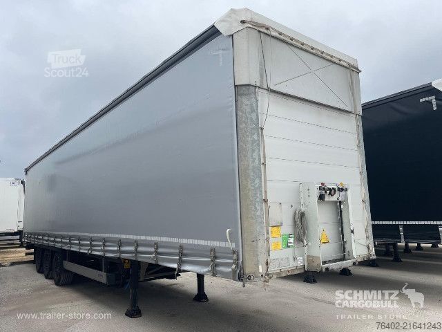 Open semitrailer with tarp Schmitz Cargobull Semitrailer Curtainsider Mega