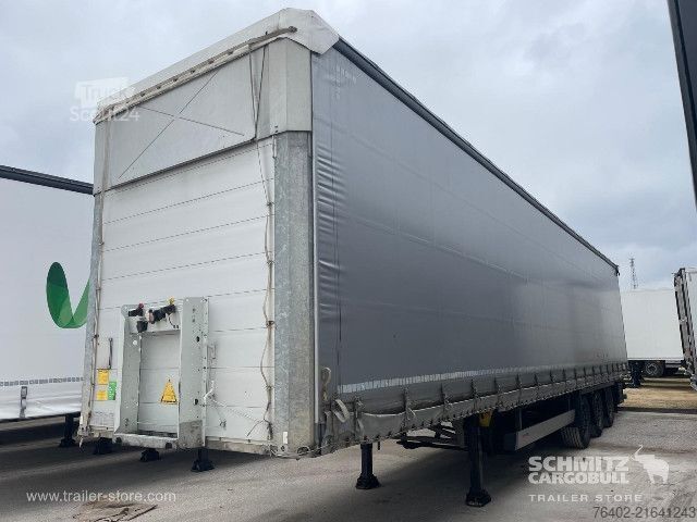 Open semitrailer with tarp Schmitz Cargobull Semitrailer Curtainsider Mega