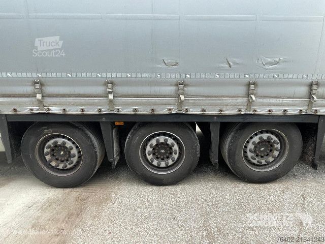 Open semitrailer with tarp Schmitz Cargobull Semitrailer Curtainsider Mega