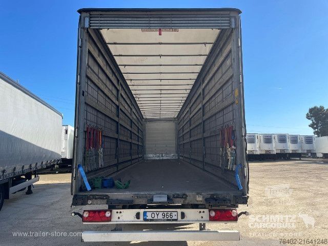 Open semitrailer with tarp Schmitz Cargobull Semitrailer Curtainsider Mega