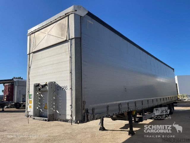 Open semitrailer with tarp Schmitz Cargobull Semitrailer Curtainsider Mega