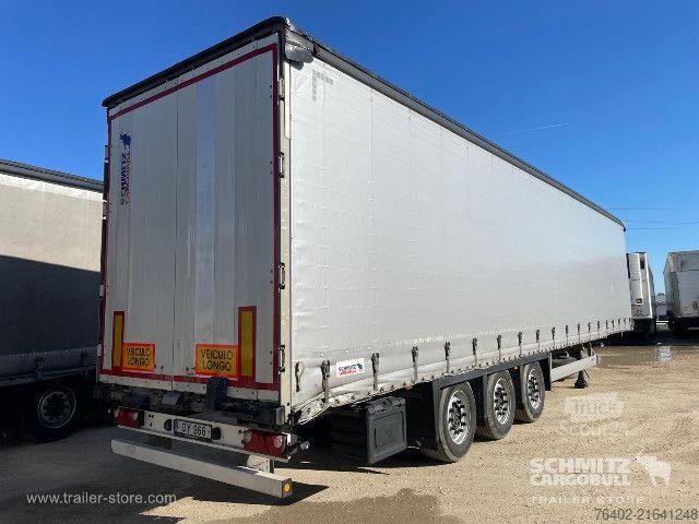 Open semitrailer with tarp Schmitz Cargobull Semitrailer Curtainsider Mega