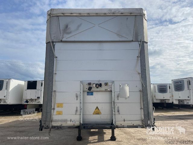 Open semitrailer with tarp Schmitz Cargobull Semitrailer Curtainsider Mega