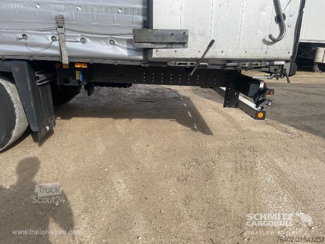 Open semitrailer with tarp Schmitz Cargobull Semitrailer Curtainsider Mega
