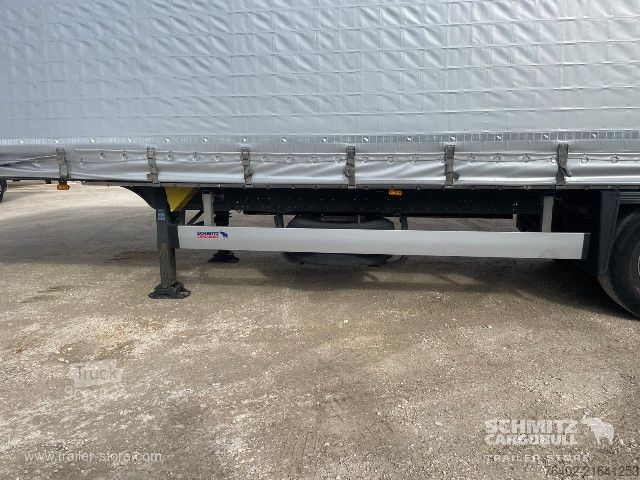 Open semitrailer with tarp Schmitz Cargobull Semitrailer Curtainsider Mega