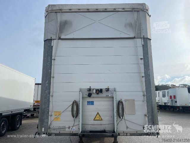 Open semitrailer with tarp Schmitz Cargobull Semitrailer Curtainsider Mega