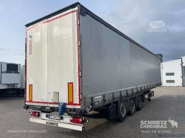 Open semitrailer with tarp Schmitz Cargobull Semitrailer Curtainsider Mega