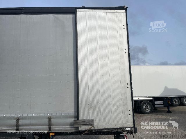 Open semitrailer with tarp Schmitz Cargobull Semitrailer Curtainsider Mega