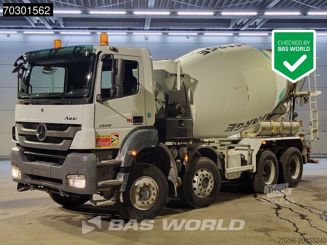 Mixer Mercedes Axor 3240 8X4 9m3 Liebherr mixer Steel suspensi...