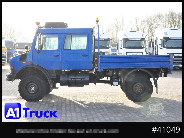 Бортовой грузовик UNIMOG 437/25 U4000, 4x4, Pritsche, Doka, 6 Sitze