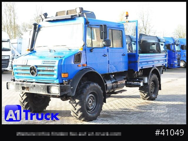 Бортовой грузовик UNIMOG 437/25 U4000, 4x4, Pritsche, Doka, 6 Sitze