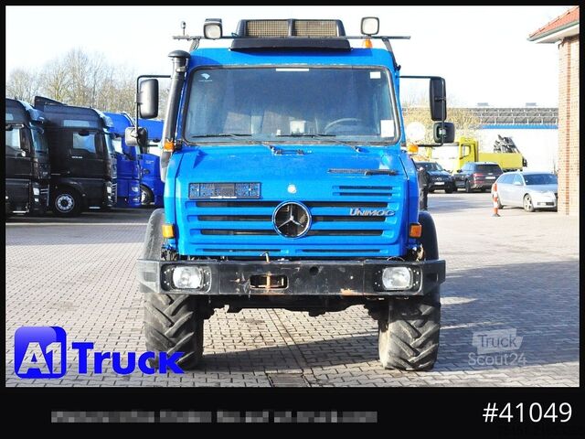 Бортовой грузовик UNIMOG 437/25 U4000, 4x4, Pritsche, Doka, 6 Sitze