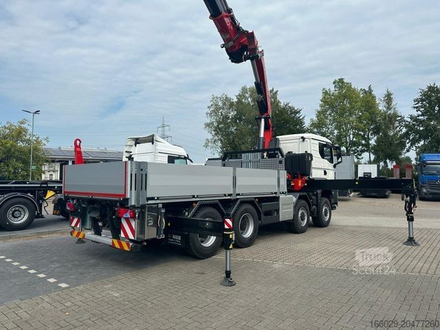 Kravas automašīnai uzstādīts celtnis MAN TGS 41.520 8x8 mit Fassi Ladekran F710RA.2.26