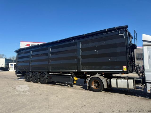 Yürüyen tabanlı yarı römork Lück SMS 35 Stahl Schubboden Heavy Duty Schrott