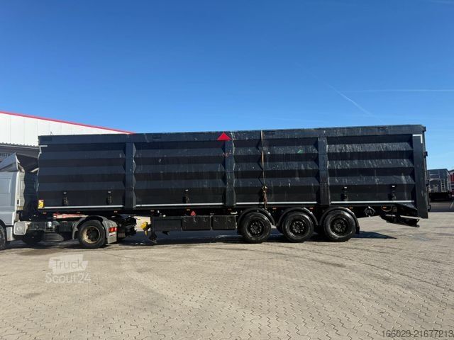 Yürüyen tabanlı yarı römork Lück SMS 35 Stahl Schubboden Heavy Duty Schrott