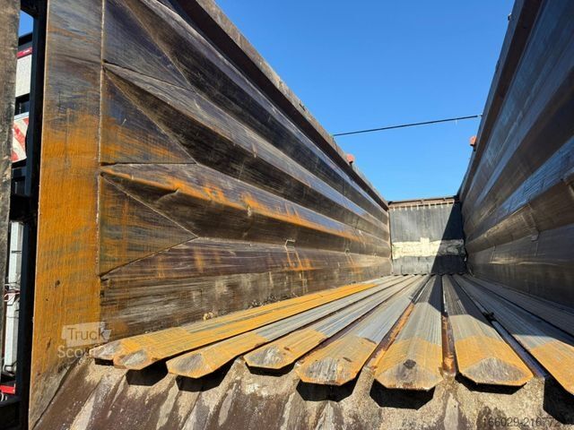 Yürüyen tabanlı yarı römork Lück SMS 35 Stahl Schubboden Heavy Duty Schrott