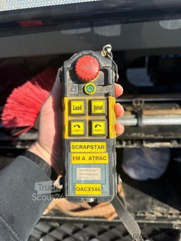 Yürüyen tabanlı yarı römork Lück SMS 35 Stahl Schubboden Heavy Duty Schrott