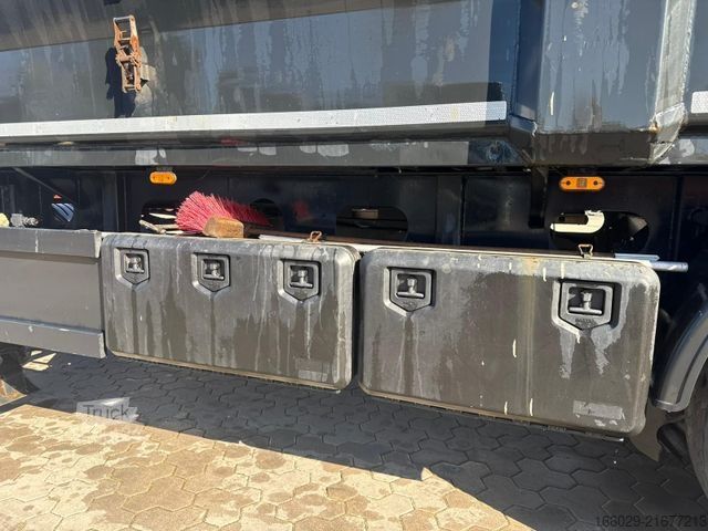 Yürüyen tabanlı yarı römork Lück SMS 35 Stahl Schubboden Heavy Duty Schrott