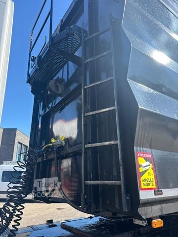 Yürüyen tabanlı yarı römork Lück SMS 35 Stahl Schubboden Heavy Duty Schrott