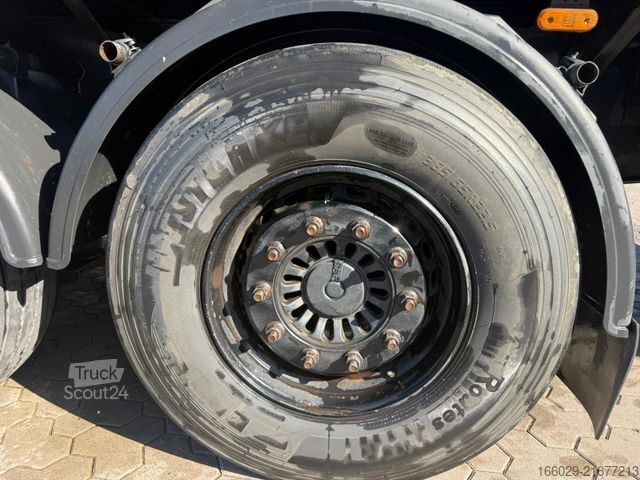 Yürüyen tabanlı yarı römork Lück SMS 35 Stahl Schubboden Heavy Duty Schrott