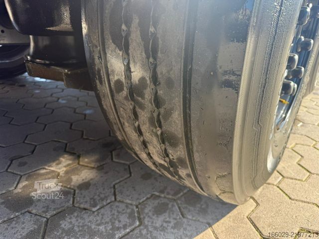 Yürüyen tabanlı yarı römork Lück SMS 35 Stahl Schubboden Heavy Duty Schrott