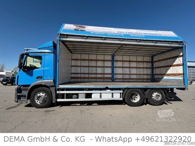 LKW mit Pritsche & Plane MERCEDES-BENZ Antos2536*E6c*AHK*Lenk+Lift*Schwenkwand-L*Klima
