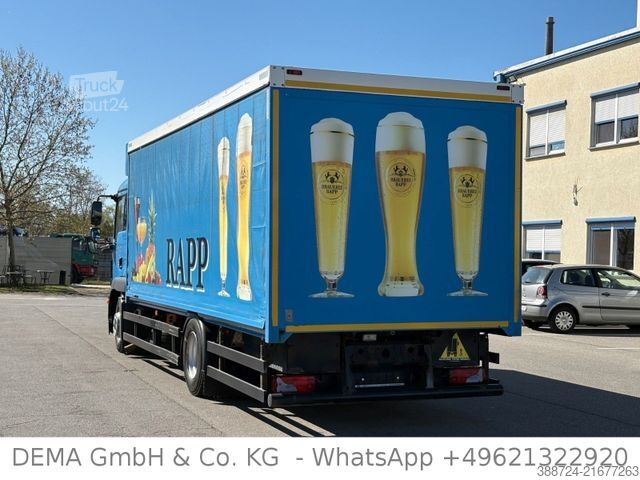 Autocarro con pianale e telone MAN TGM 15.250*ElektrischeRollplaneBeidseitig*Klima*