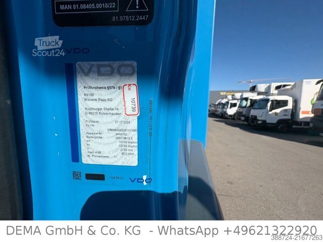 Autocarro con pianale e telone MAN TGM 15.250*ElektrischeRollplaneBeidseitig*Klima*