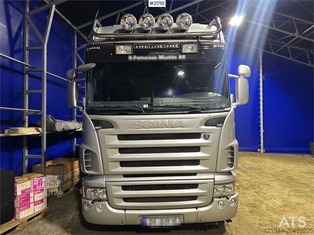 Tipper Scania R560 brøyterigget krokbil m / 20 T krok og kasse.