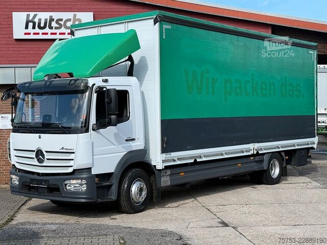 Camión plataforma con toldo MERCEDES-BENZ Atego 1530L Pritsche/Plane, Klima, Standheizung