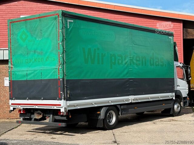 Camión plataforma con toldo MERCEDES-BENZ Atego 1530L Pritsche/Plane, Klima, Standheizung