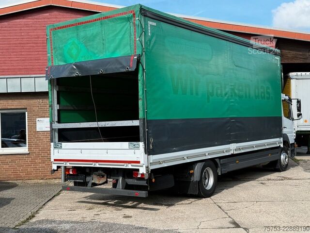 Camión plataforma con toldo MERCEDES-BENZ Atego 1530L Pritsche/Plane, Klima, Standheizung