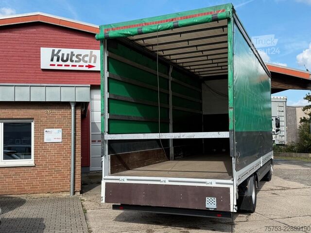 Camión plataforma con toldo MERCEDES-BENZ Atego 1530L Pritsche/Plane, Klima, Standheizung